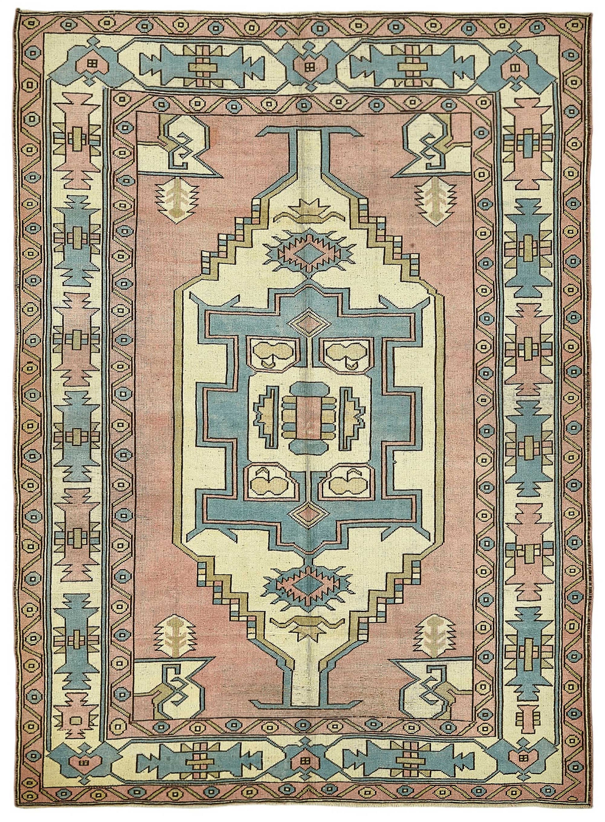 7x9 Beige Handmade Oriental Rug - 49999
