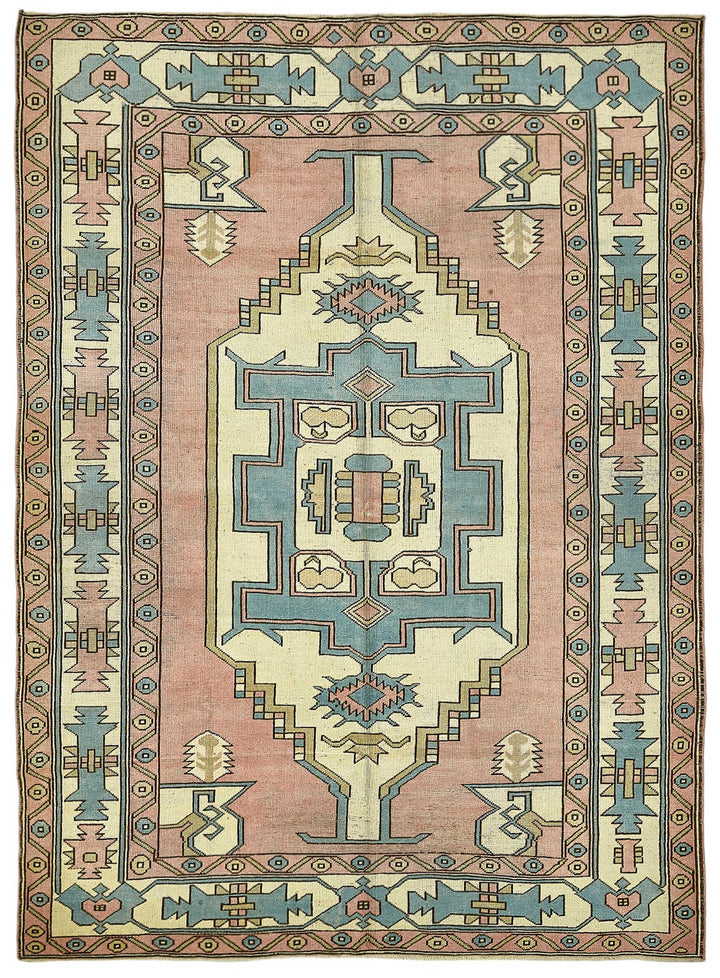 7x9 Beige Handmade Oriental Rug - 49999