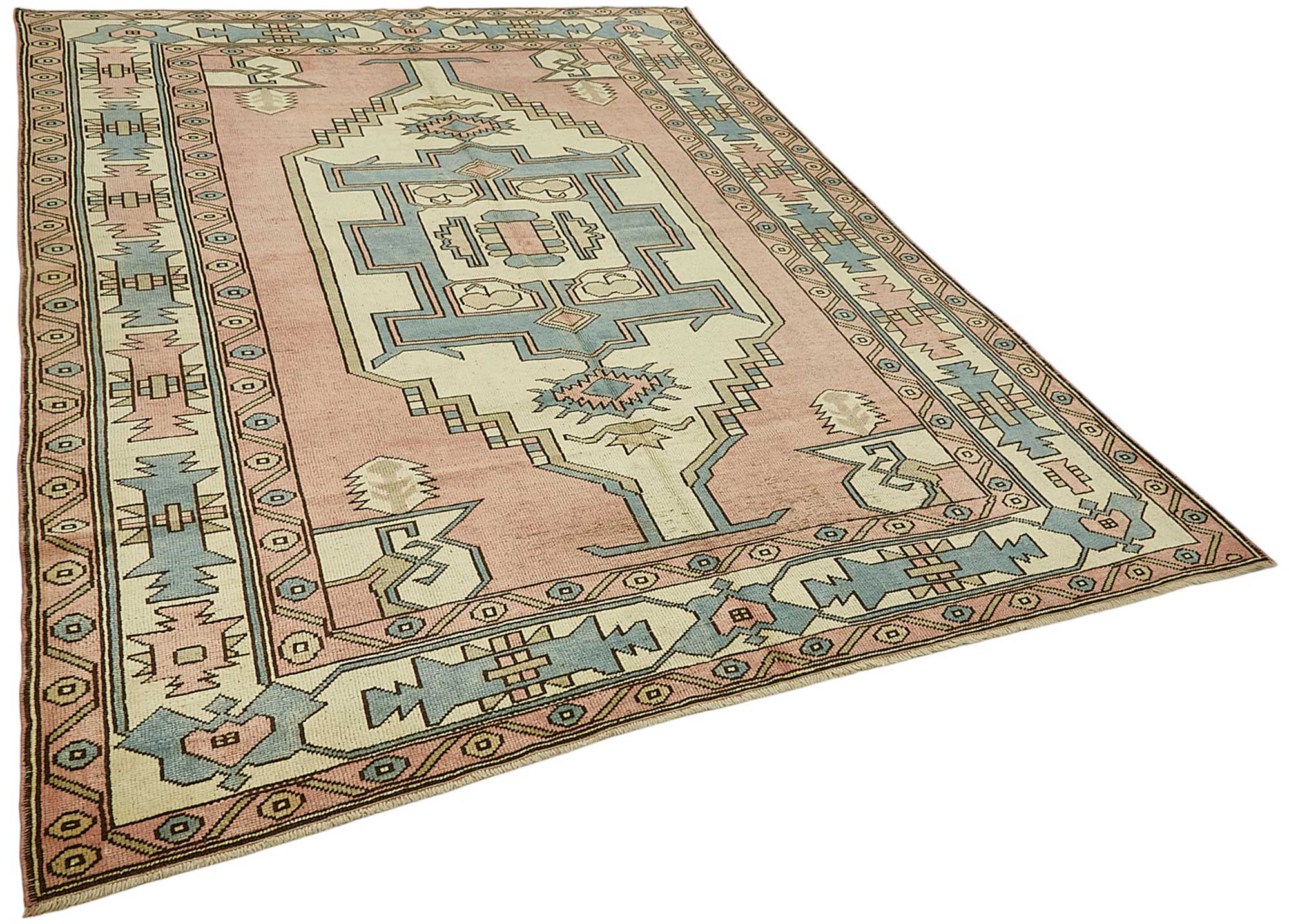 7x9 Beige Handmade Oriental Rug - 49999