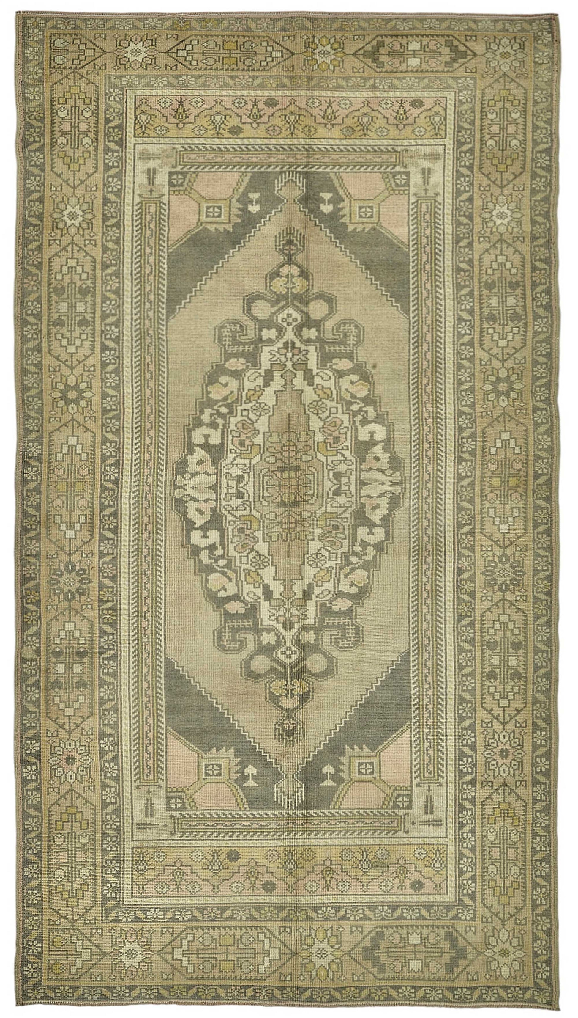 5x9 Beige Handmade Oriental Rug - 50000