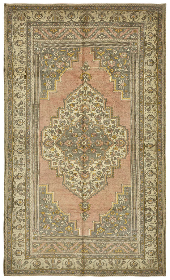 7x11 Beige Handmade Oriental Rug - 50002