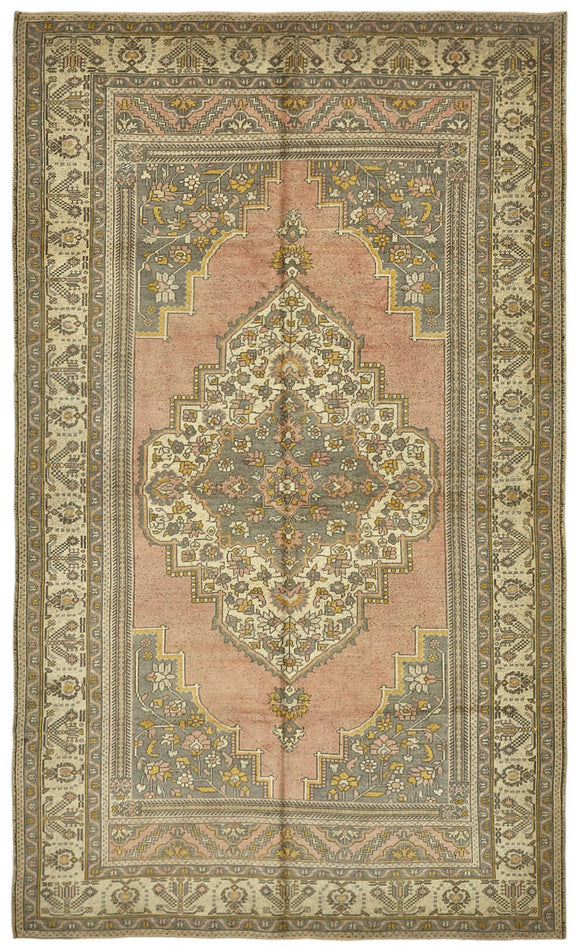7x11 Beige Handmade Oriental Rug - 50002