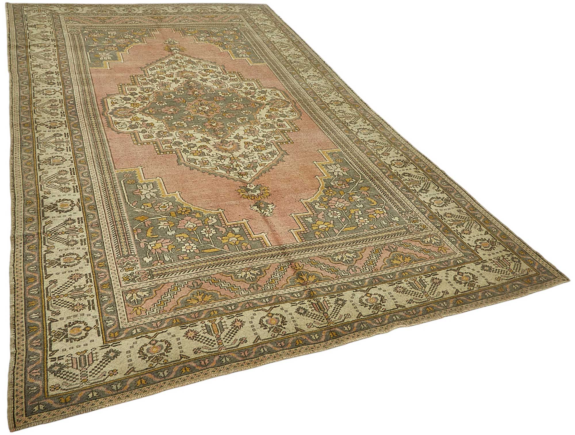 7x11 Beige Handmade Oriental Rug - 50002