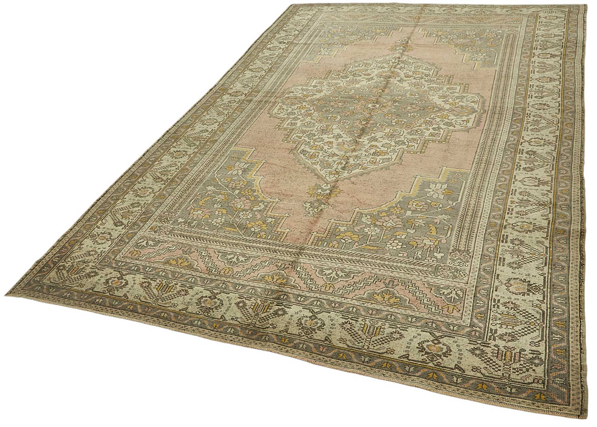 7x11 Beige Handmade Oriental Rug - 50002