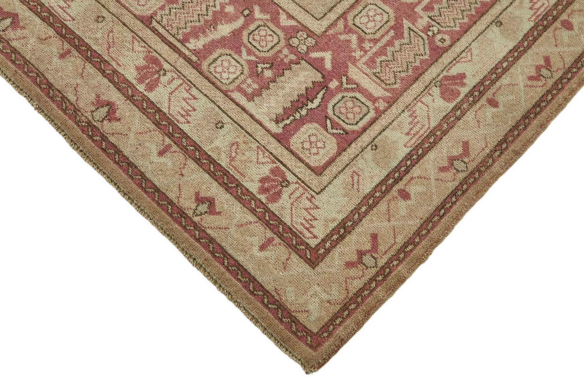 7x11 Beige Handmade Oriental Rug - 50003