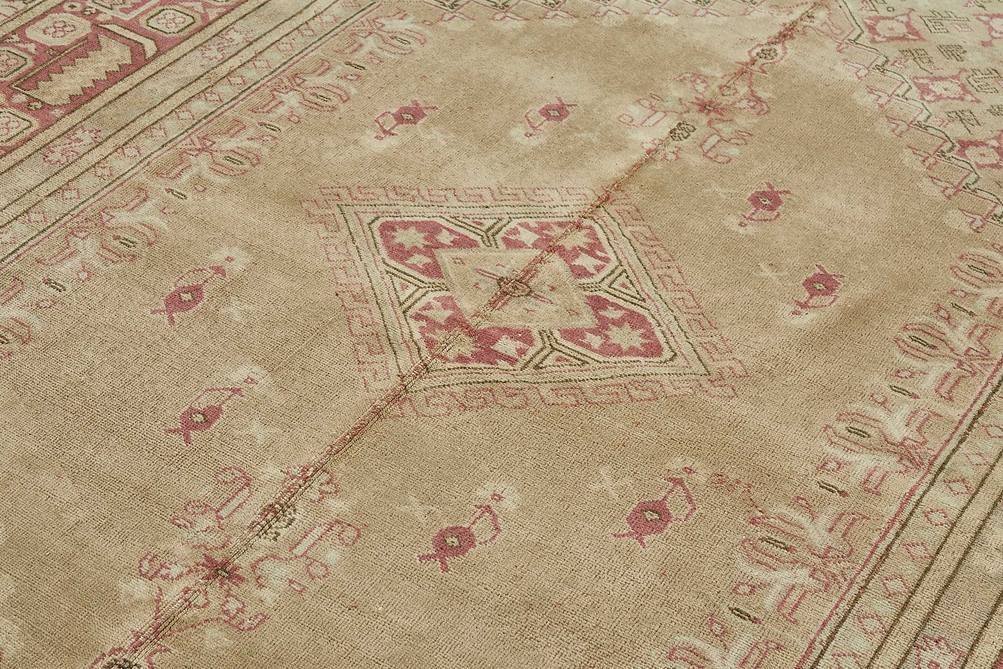 7x11 Beige Handmade Oriental Rug - 50003