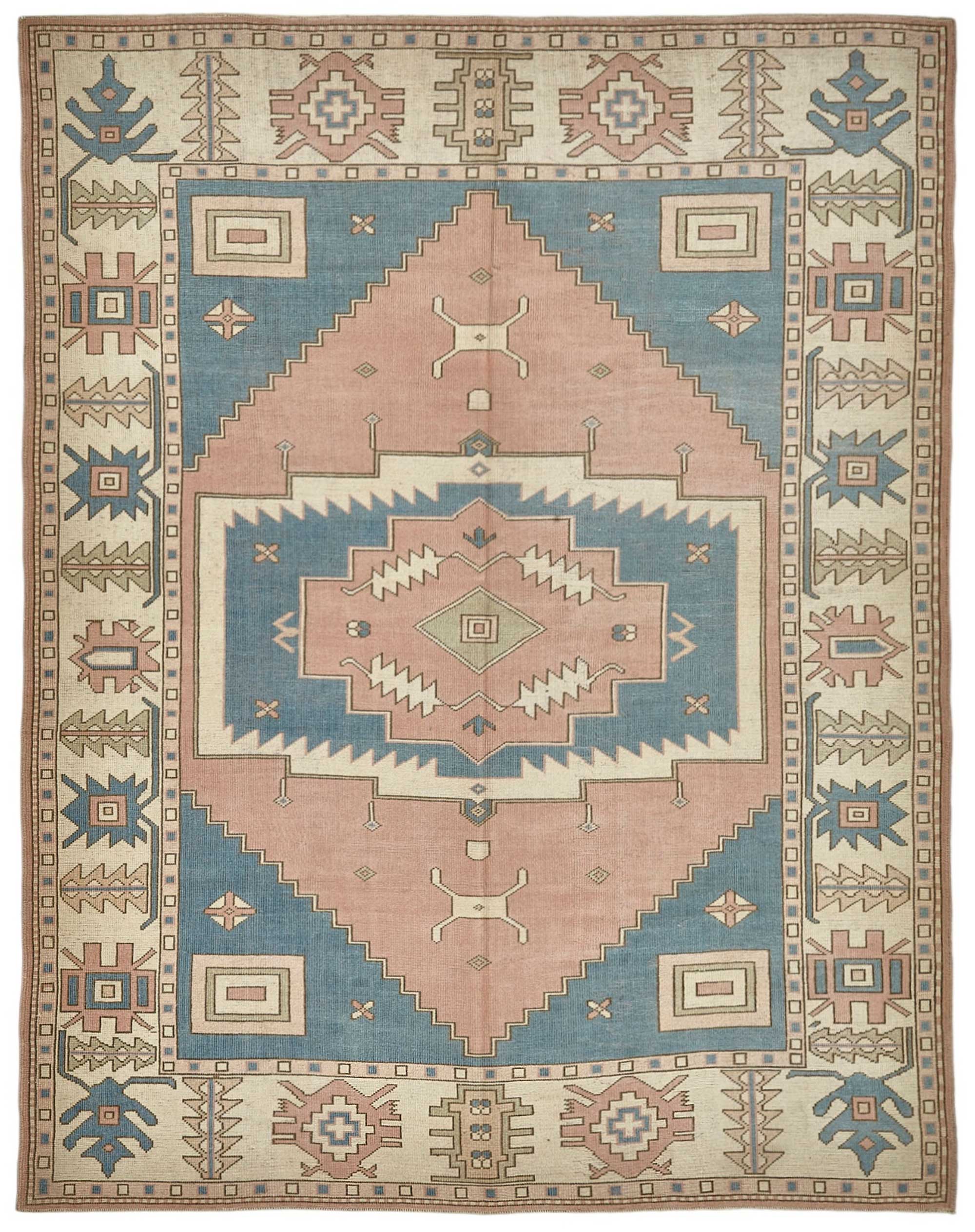 7x10 Beige Handmade Oriental Rug - 50006
