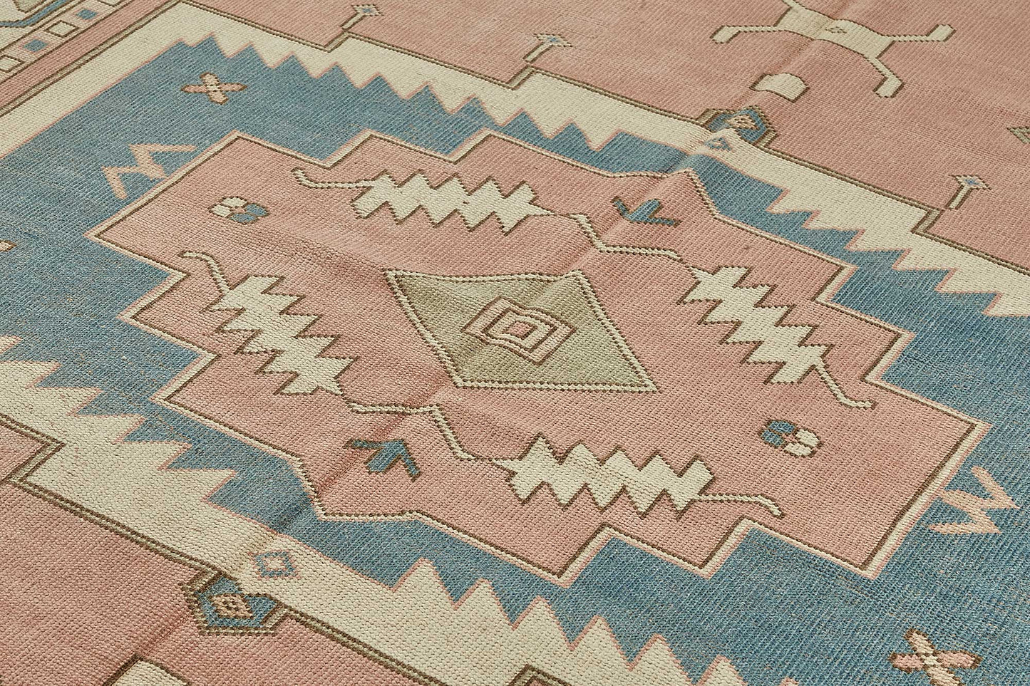 7x10 Beige Handmade Oriental Rug - 50006