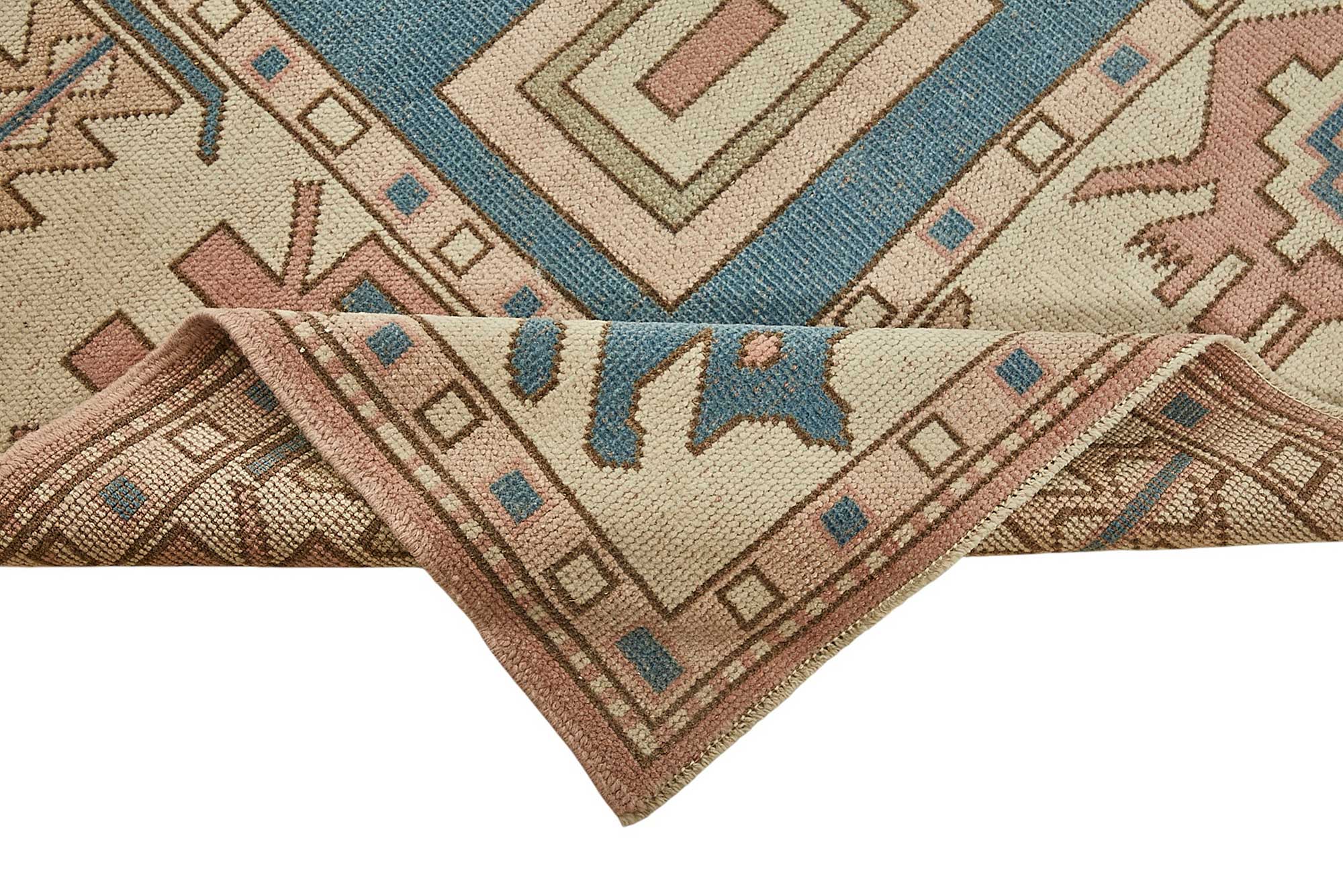 7x10 Beige Handmade Oriental Rug - 50006
