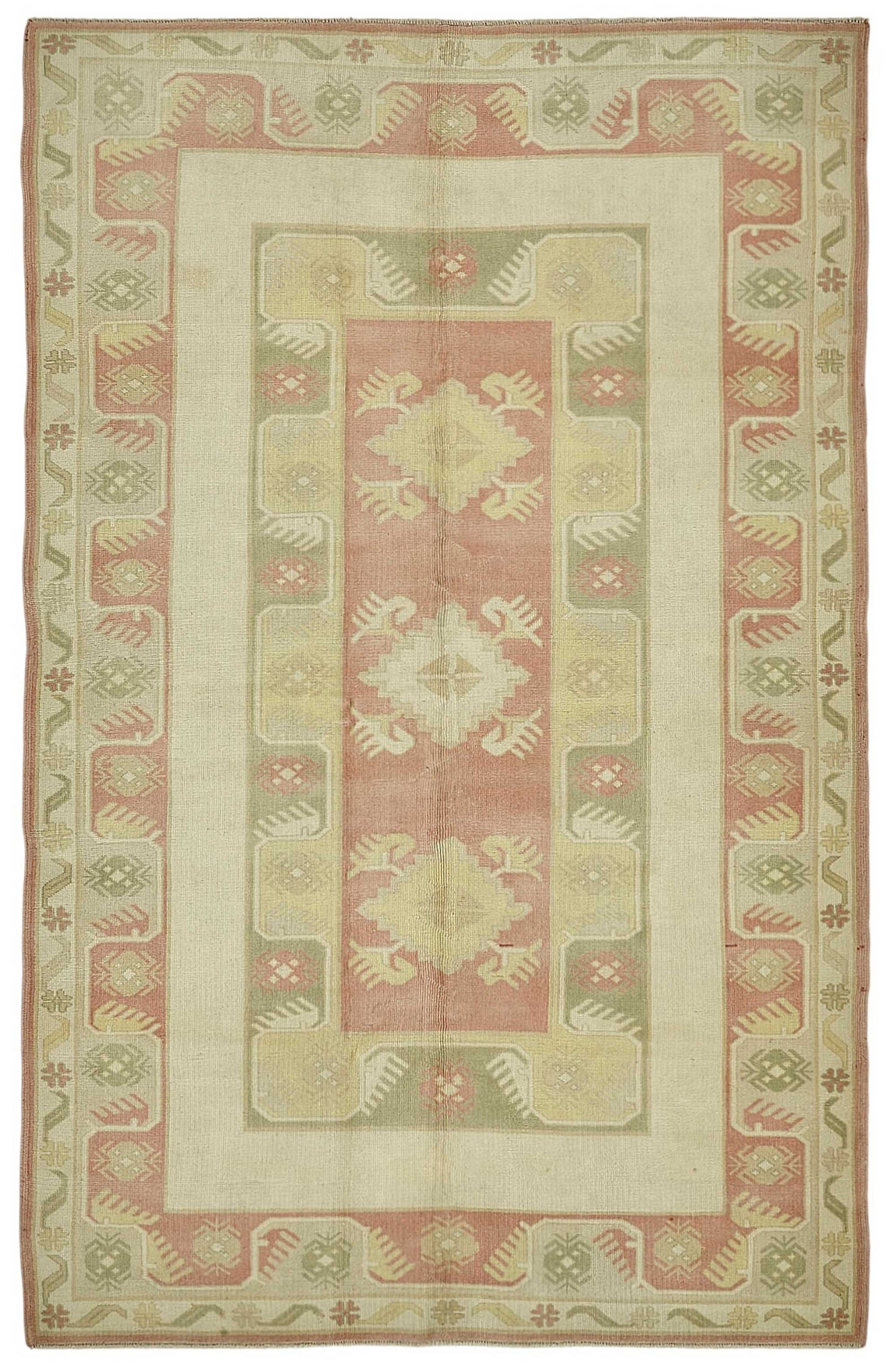 5x8 Beige Handmade Oriental Rug - 50009
