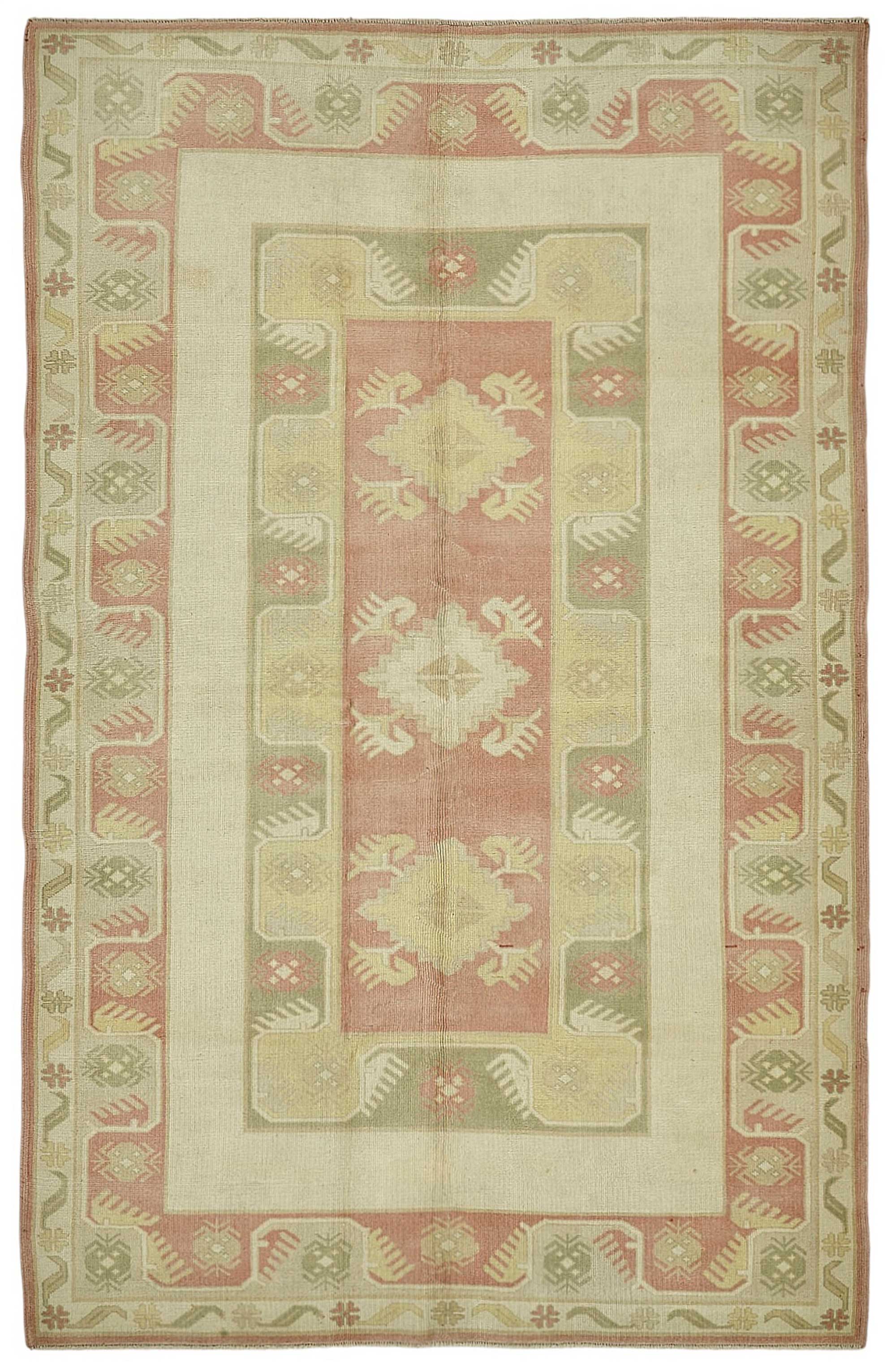 5x8 Beige Handmade Oriental Rug - 50009