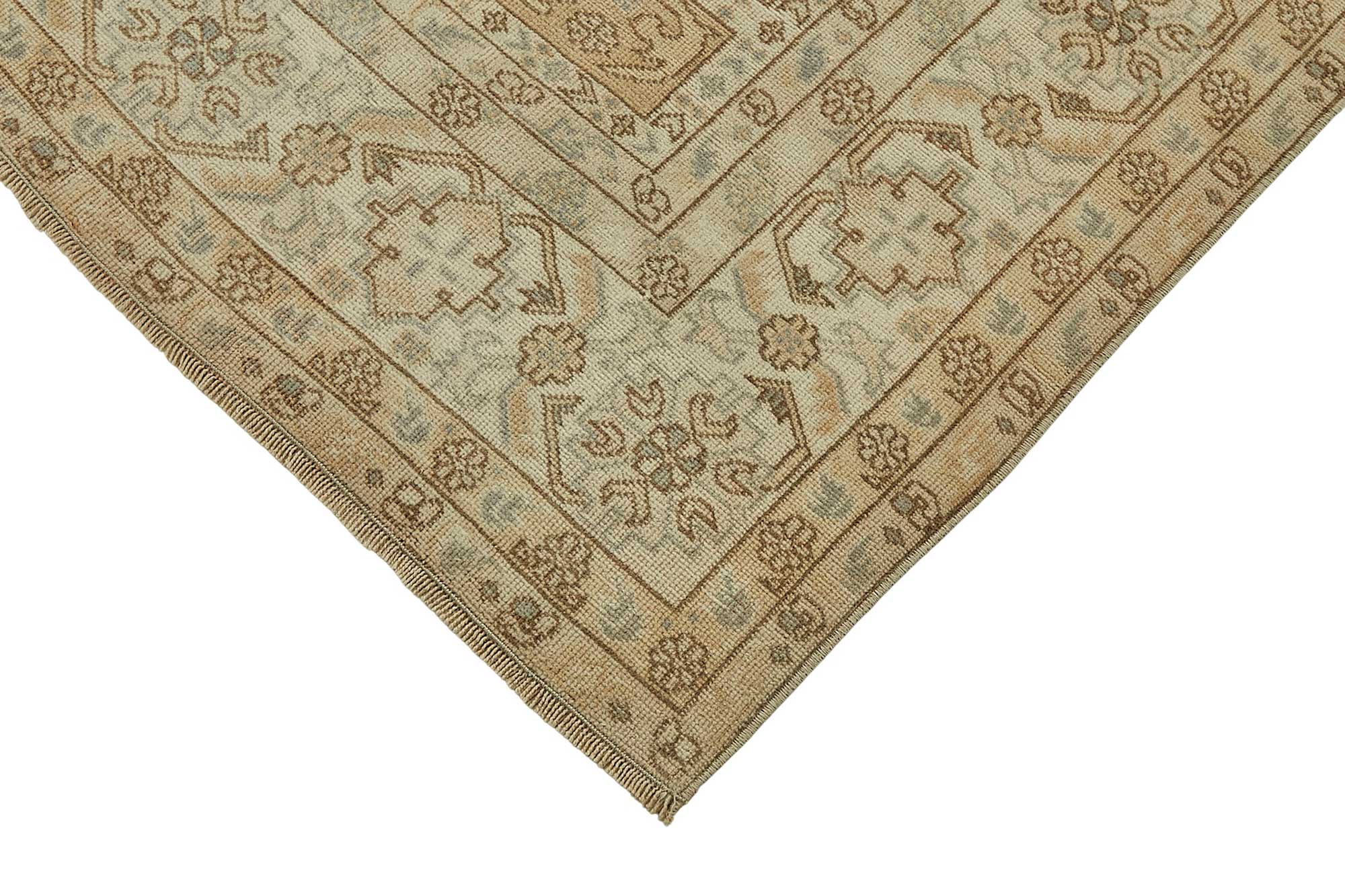 5x8 Beige Handmade Oriental Rug - 50011
