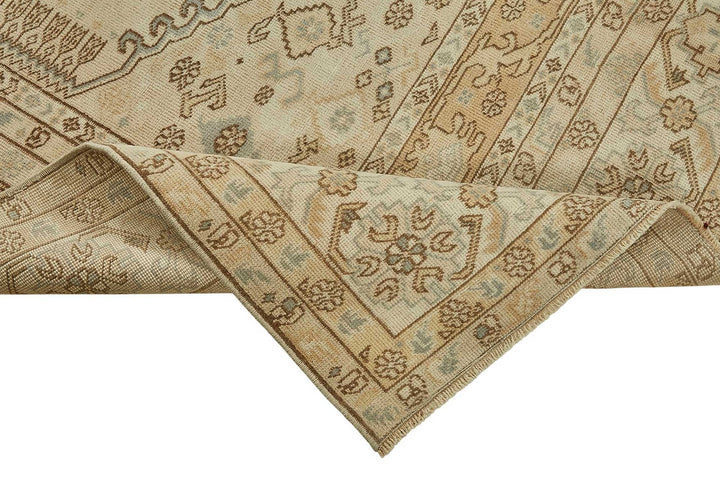 5x8 Beige Handmade Oriental Rug - 50011