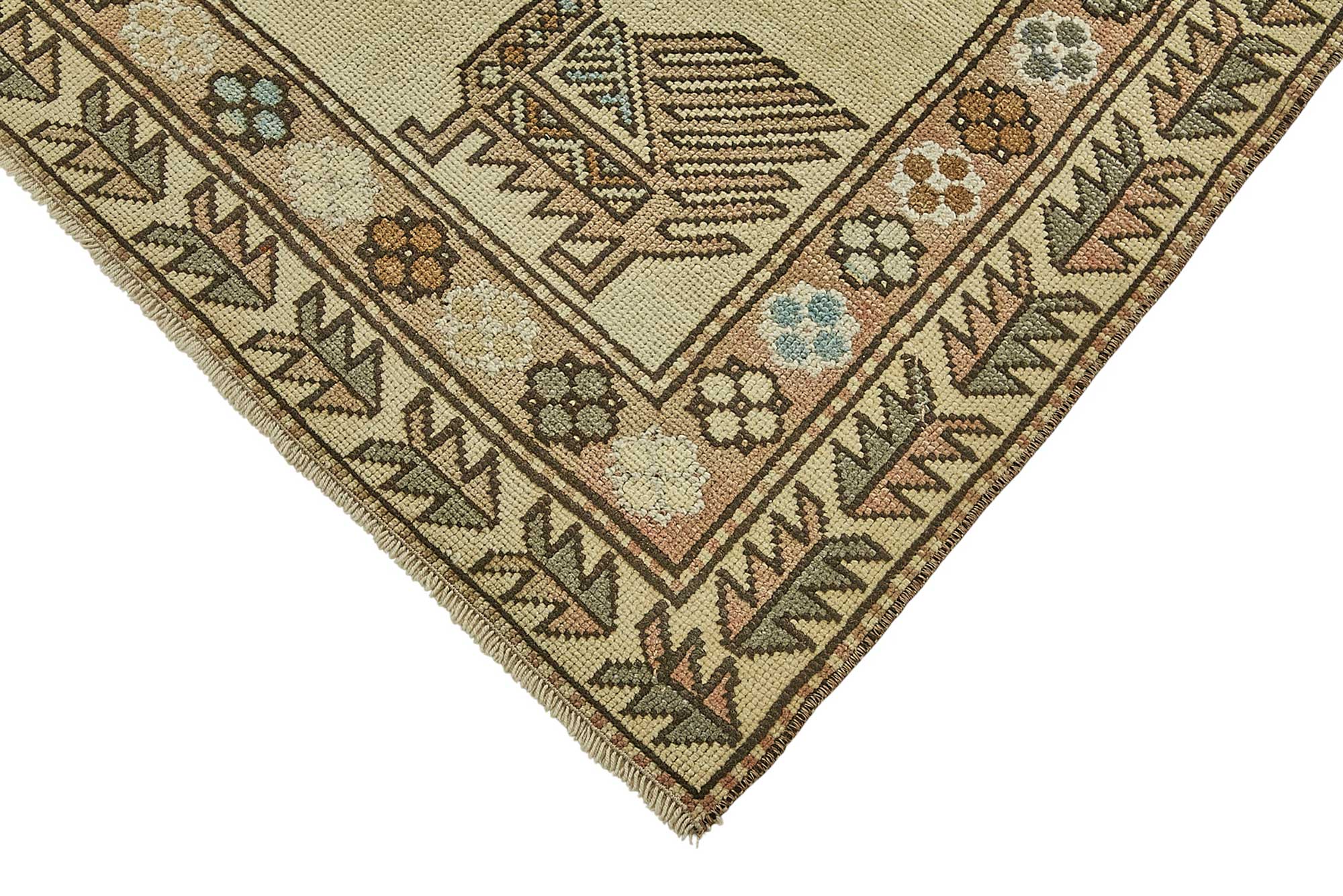 5x8 Beige Handmade Oriental Rug - 50012