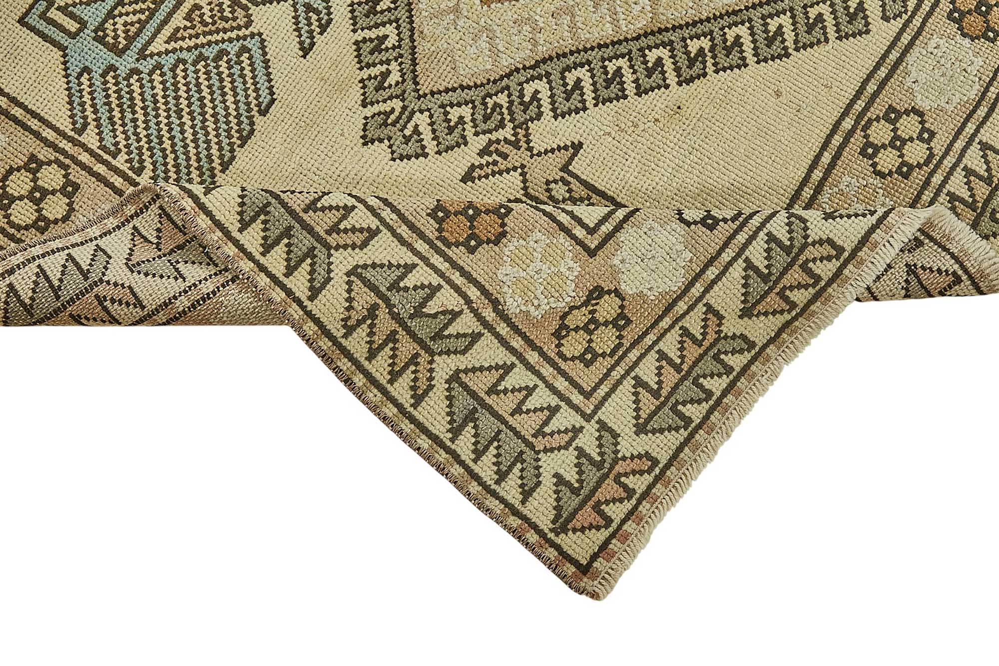 5x8 Beige Handmade Oriental Rug - 50012
