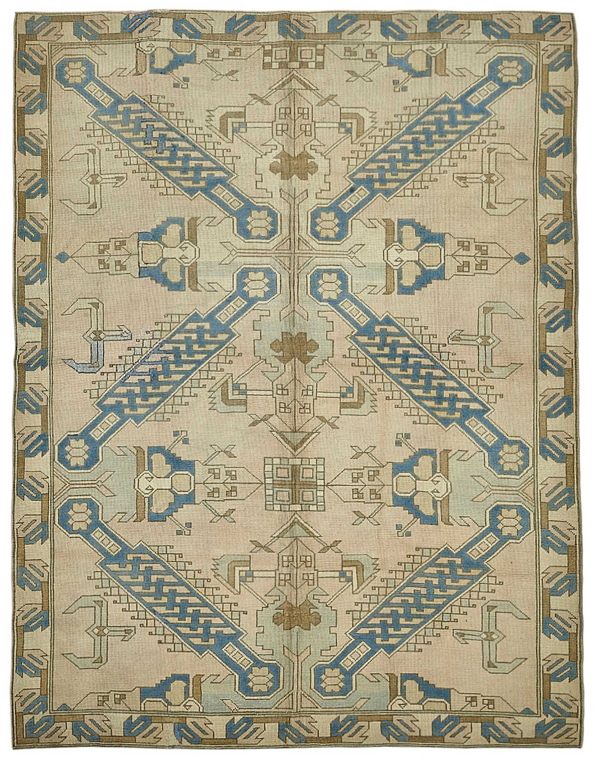 8x10 Beige Handmade Oriental Rug - 50014