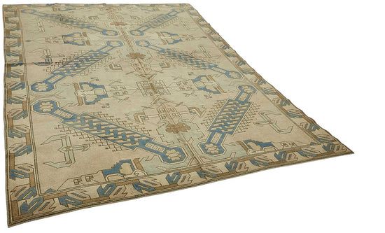 8x10 Beige Handmade Oriental Rug - 50014