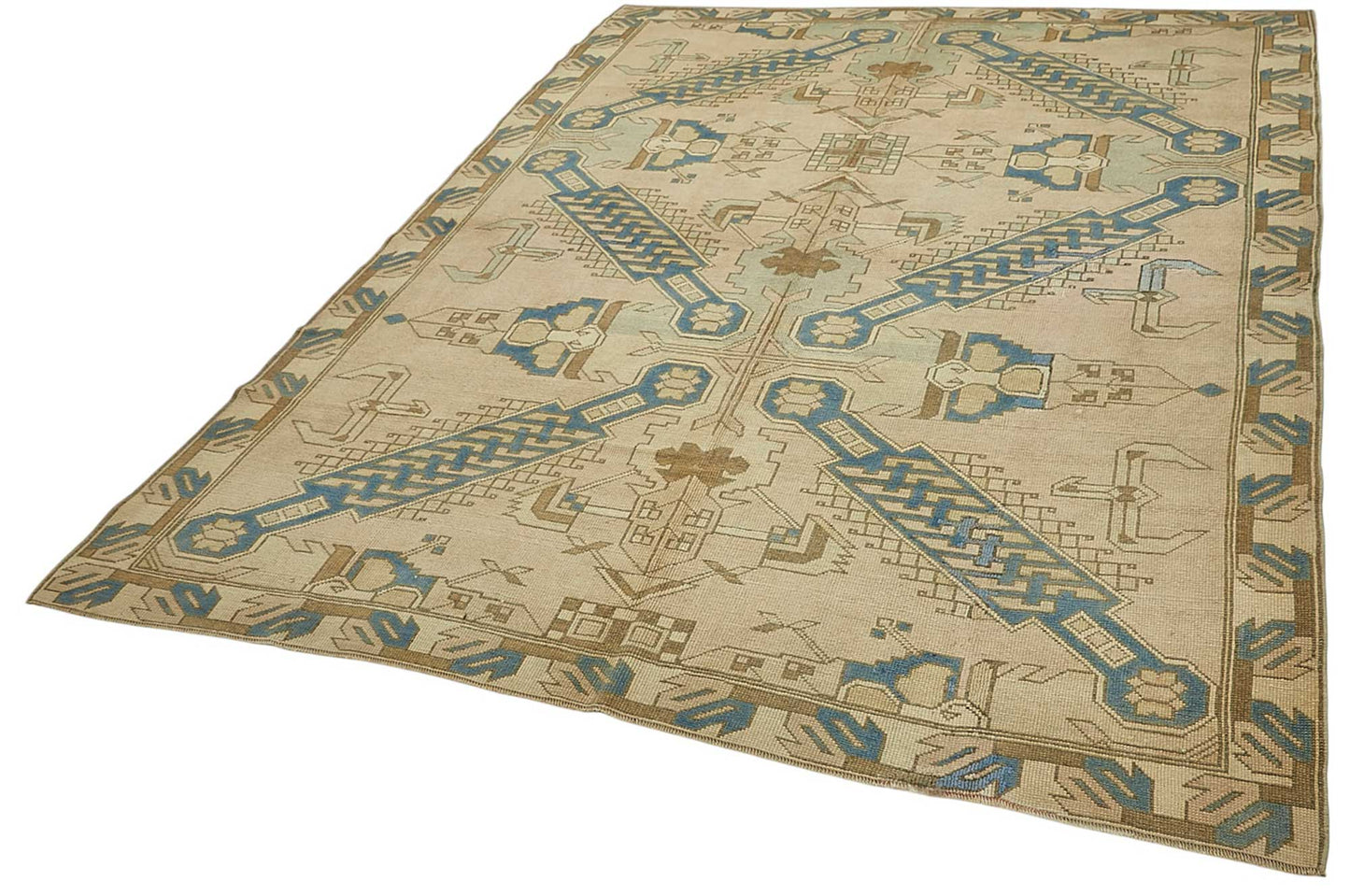 8x10 Beige Handmade Oriental Rug - 50014