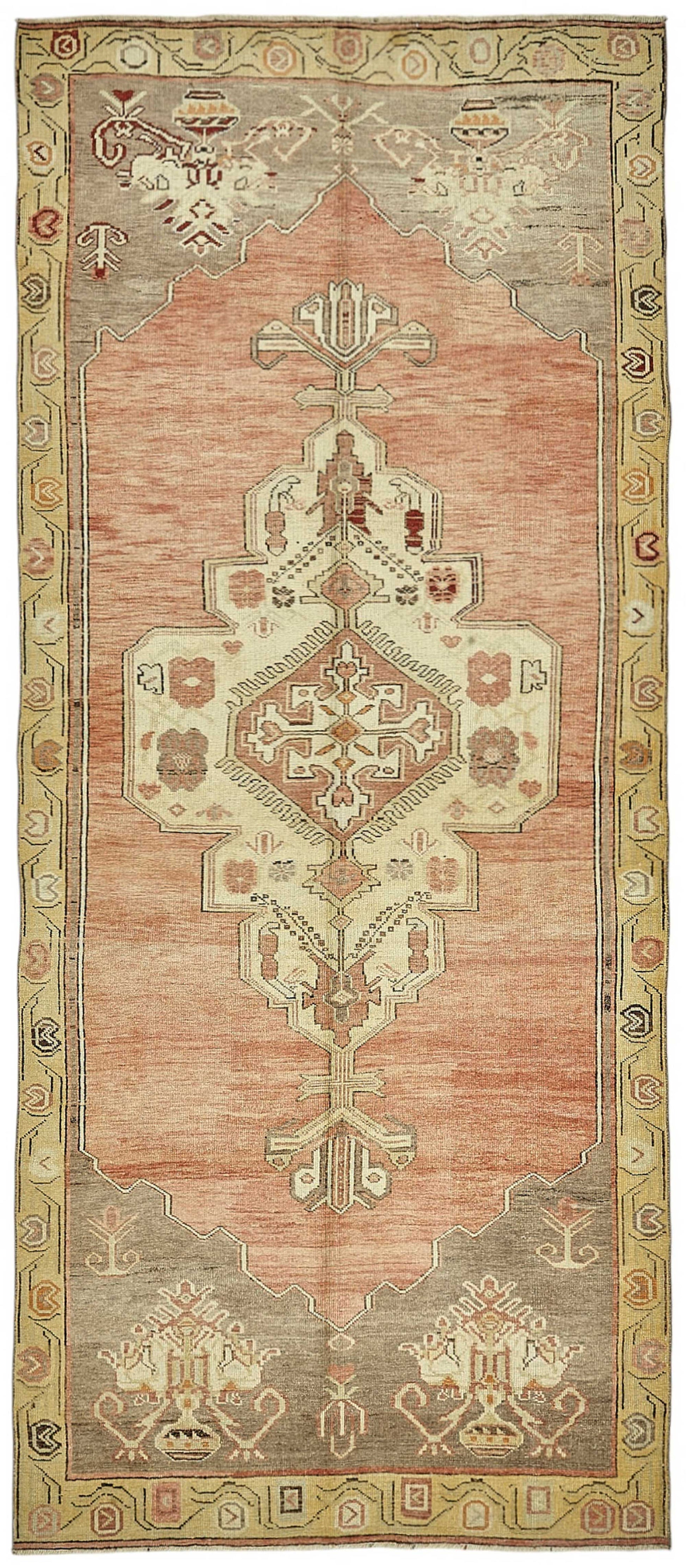 5x11 Beige Handmade Oriental Rug - 50016