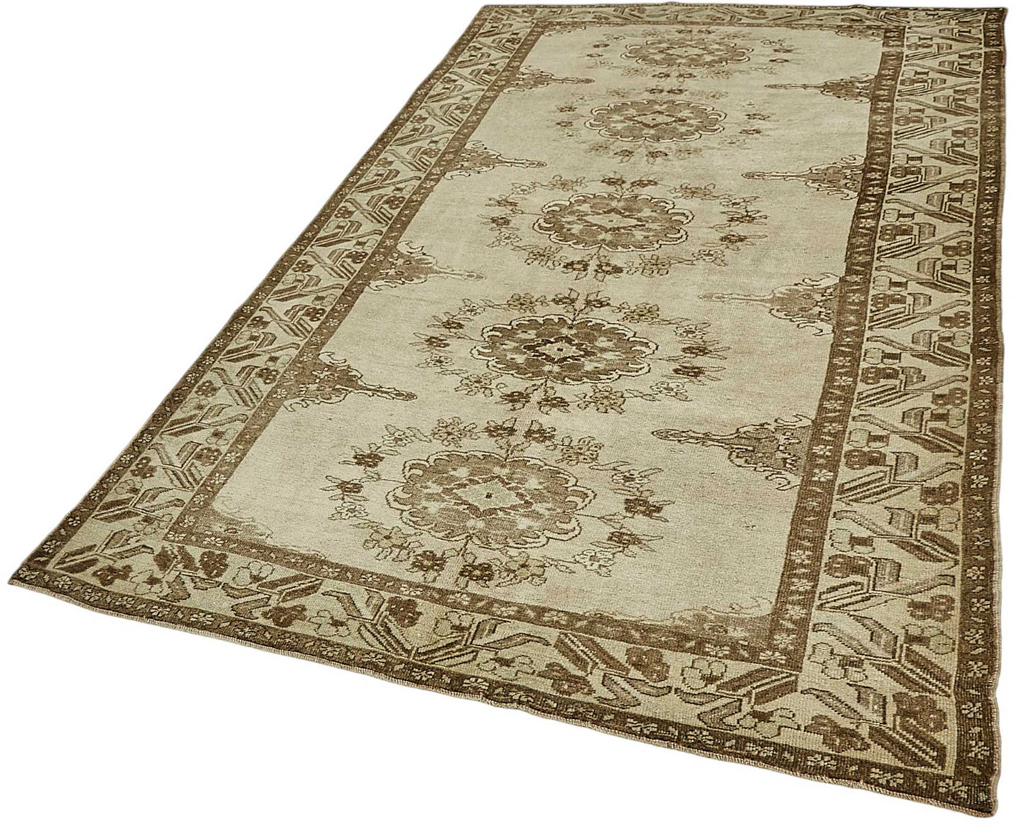 5x10 Beige Handmade Oriental Rug - 50018