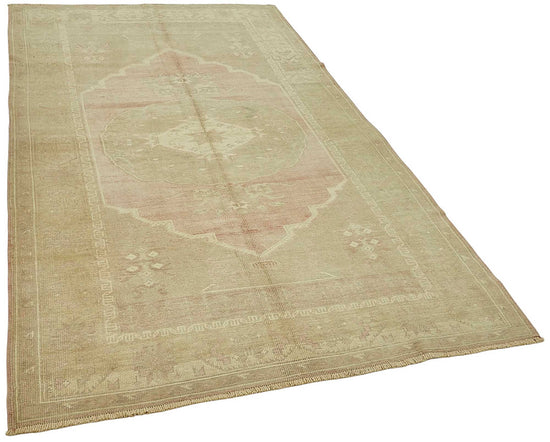 5x9 Beige Handmade Oriental Rug - 50019