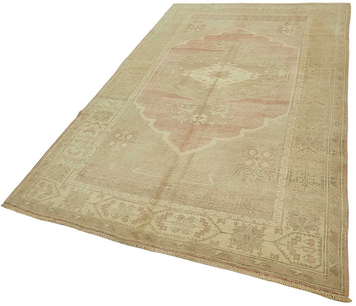 5x9 Beige Handmade Oriental Rug - 50019