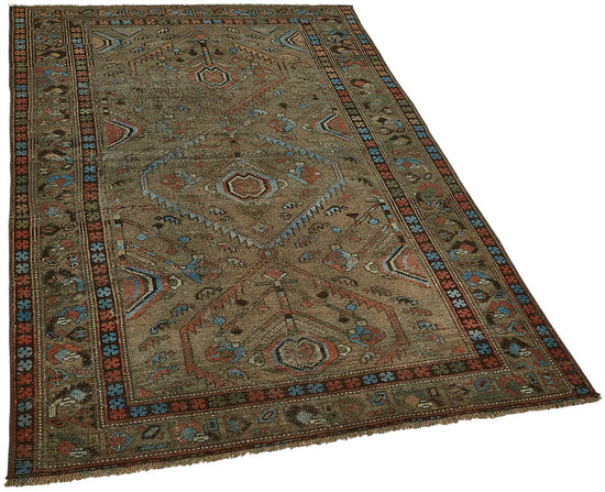 4x6 Antique Persian Bakhtiari Rug - 50021
