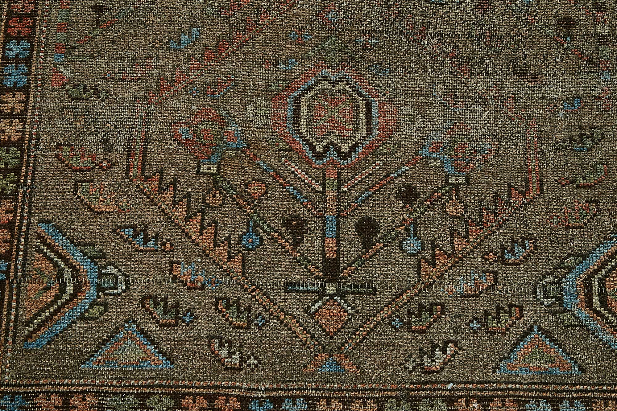 4x6 Antique Persian Bakhtiari Rug - 50021
