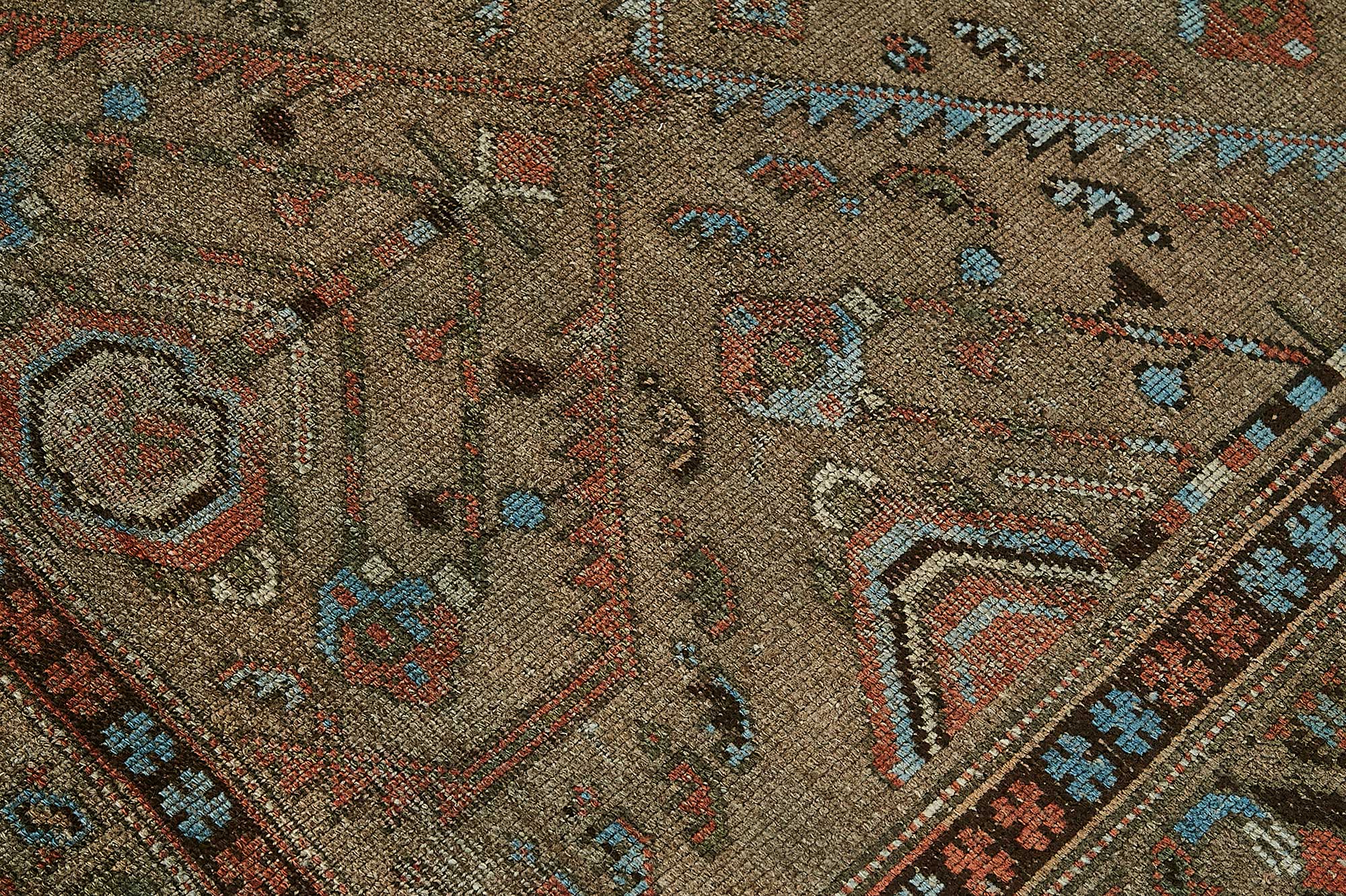 4x6 Antique Persian Bakhtiari Rug - 50021