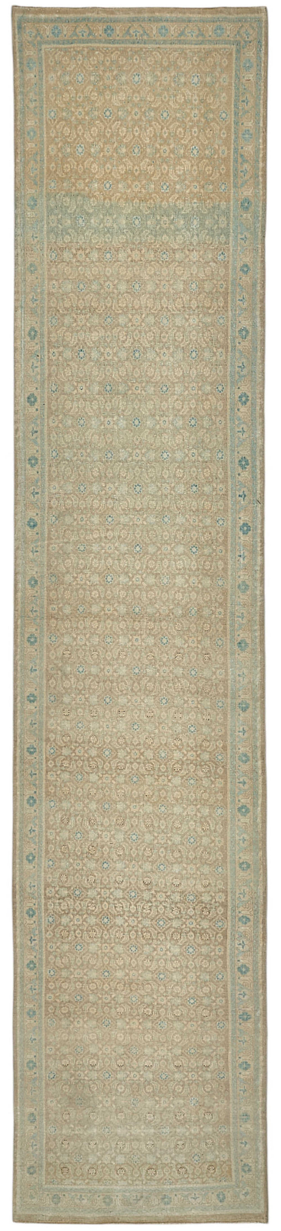 3x14 Antique Persian Kerman Runner Rug - 50026