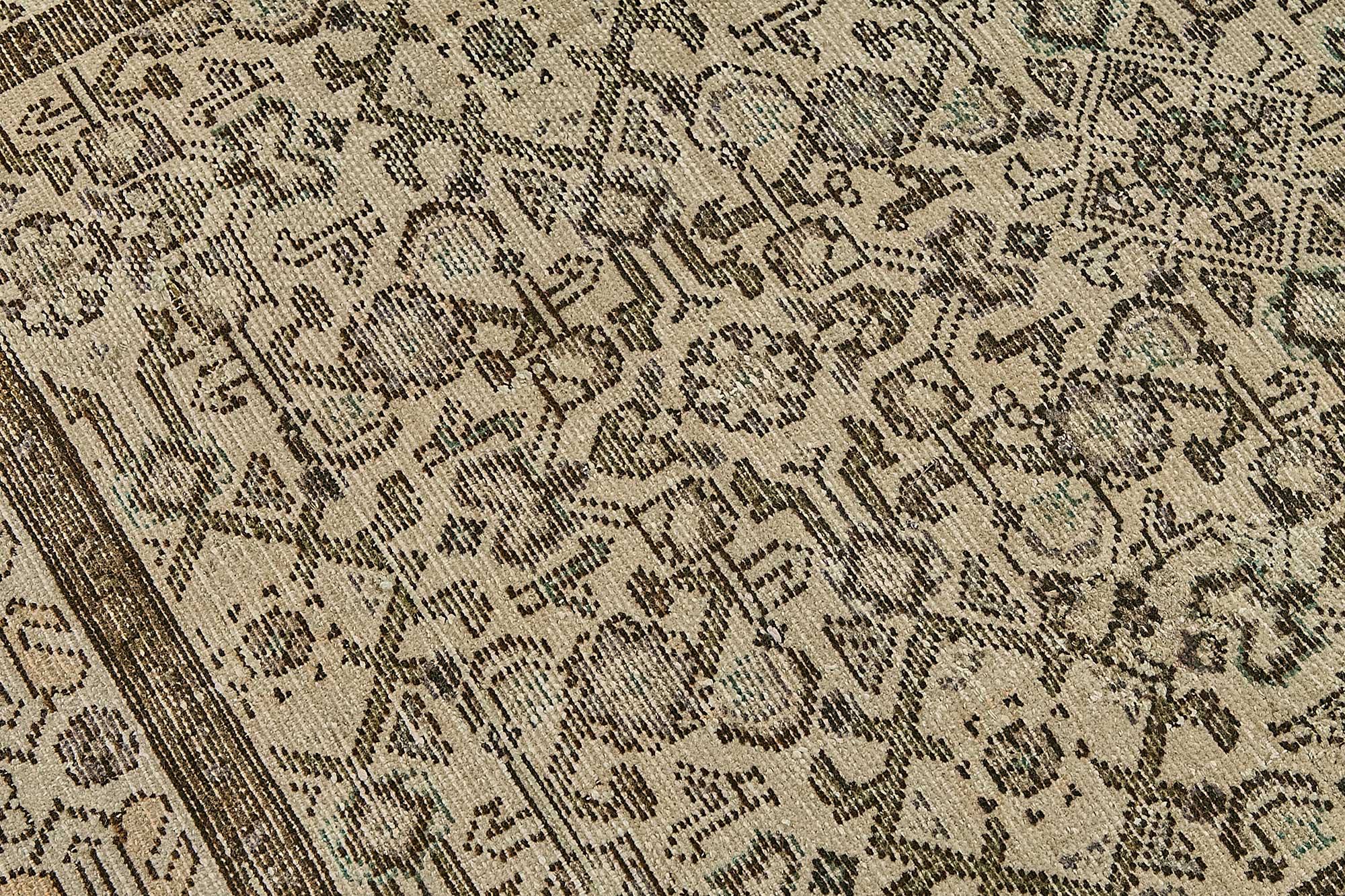 3x13 Antique Persian Malayer Rug - 50027