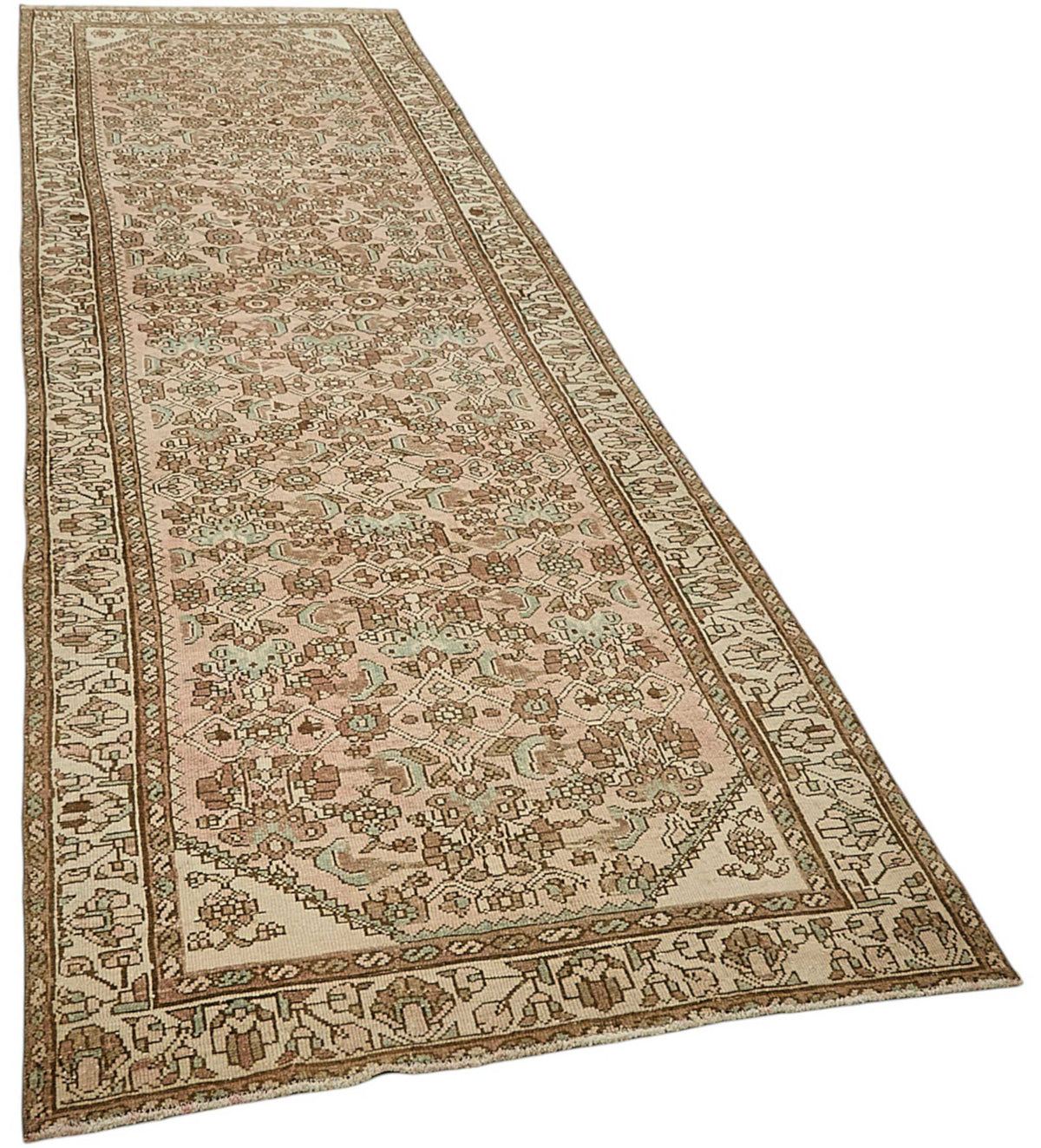 4x12 Antique Persian Kurdish Runner - 50029