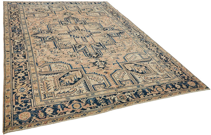 7x10 Antique Persian Heriz Rug - 50032
