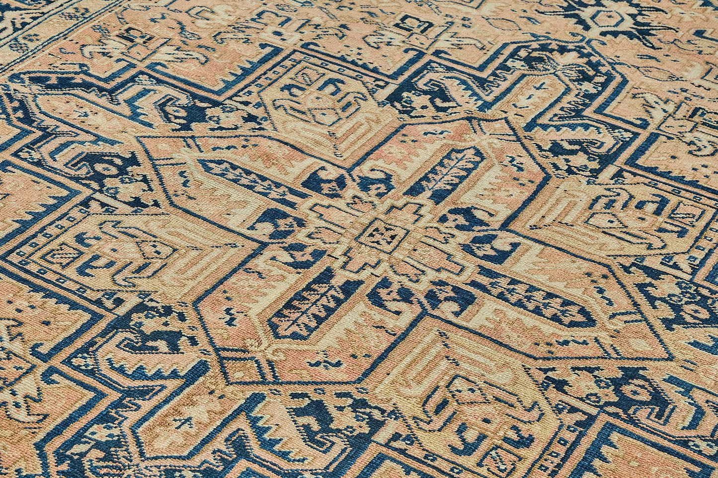 7x10 Antique Persian Heriz Rug - 50032