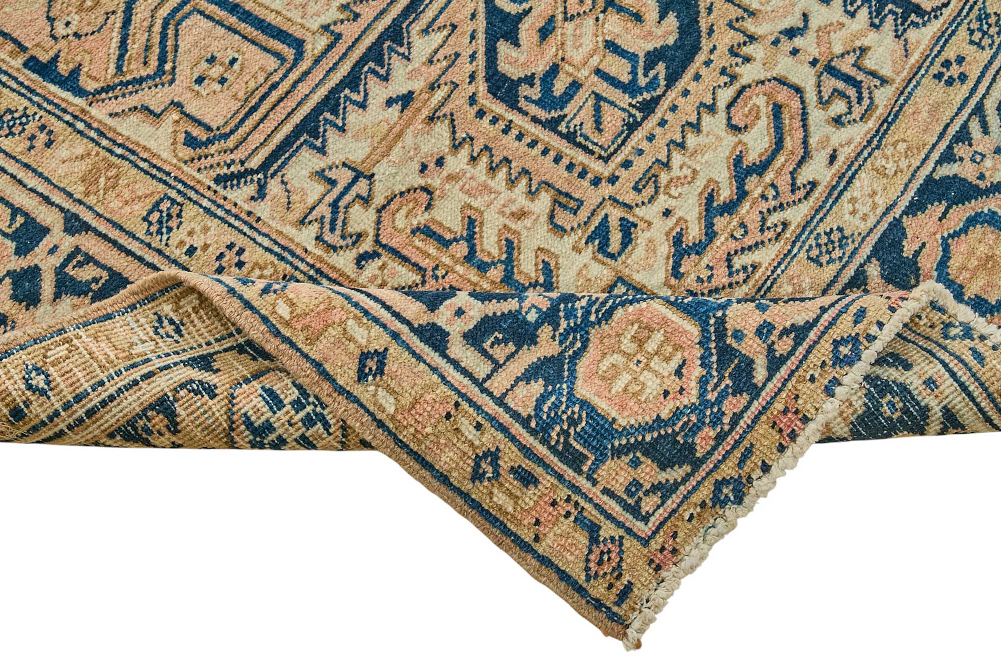 7x10 Antique Persian Heriz Rug - 50032