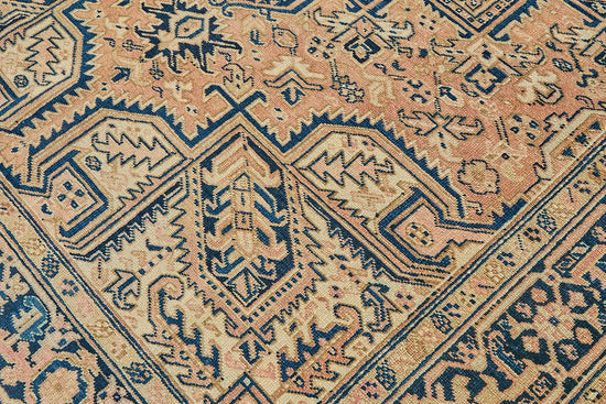 7x10 Antique Persian Heriz Rug - 50032