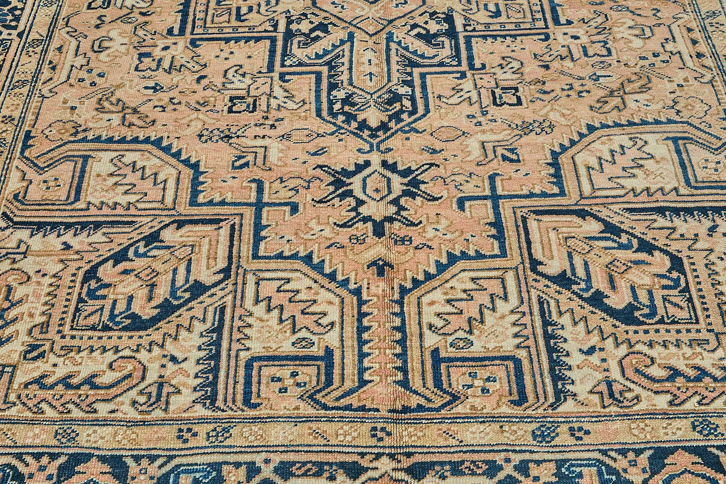 7x10 Antique Persian Heriz Rug - 50032