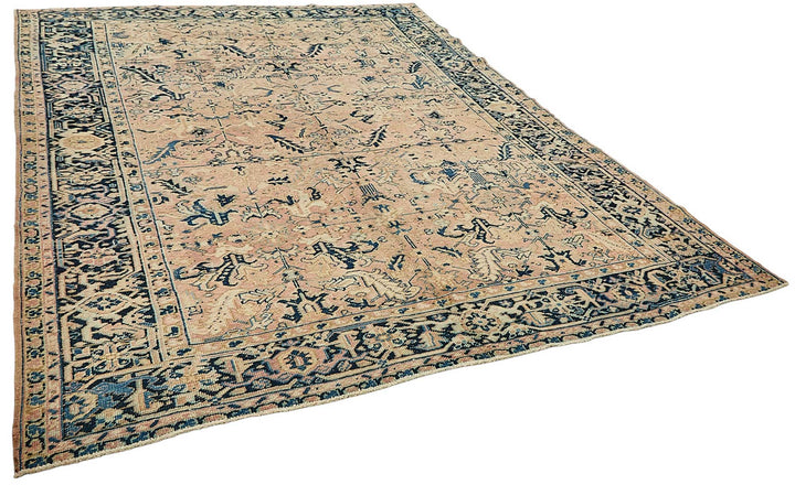 8x11 Vintage Persian Heriz Rug - 50034