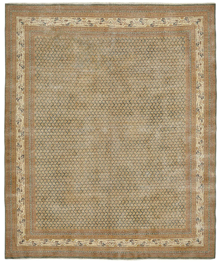 8x10 Vintage Persian Tabriz Rug - 50036