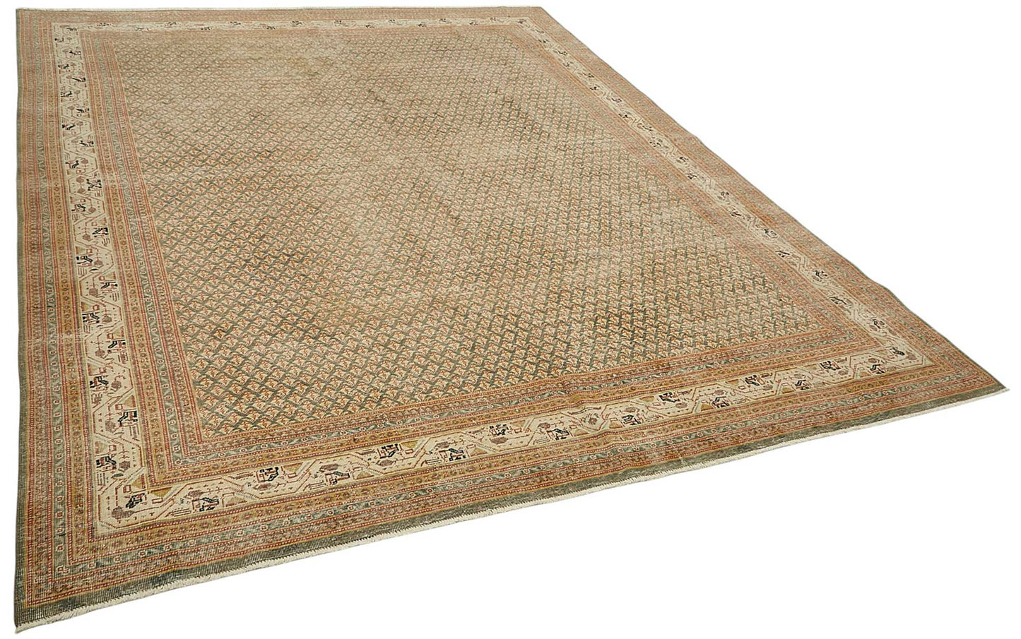 8x10 Vintage Persian Tabriz Rug - 50036