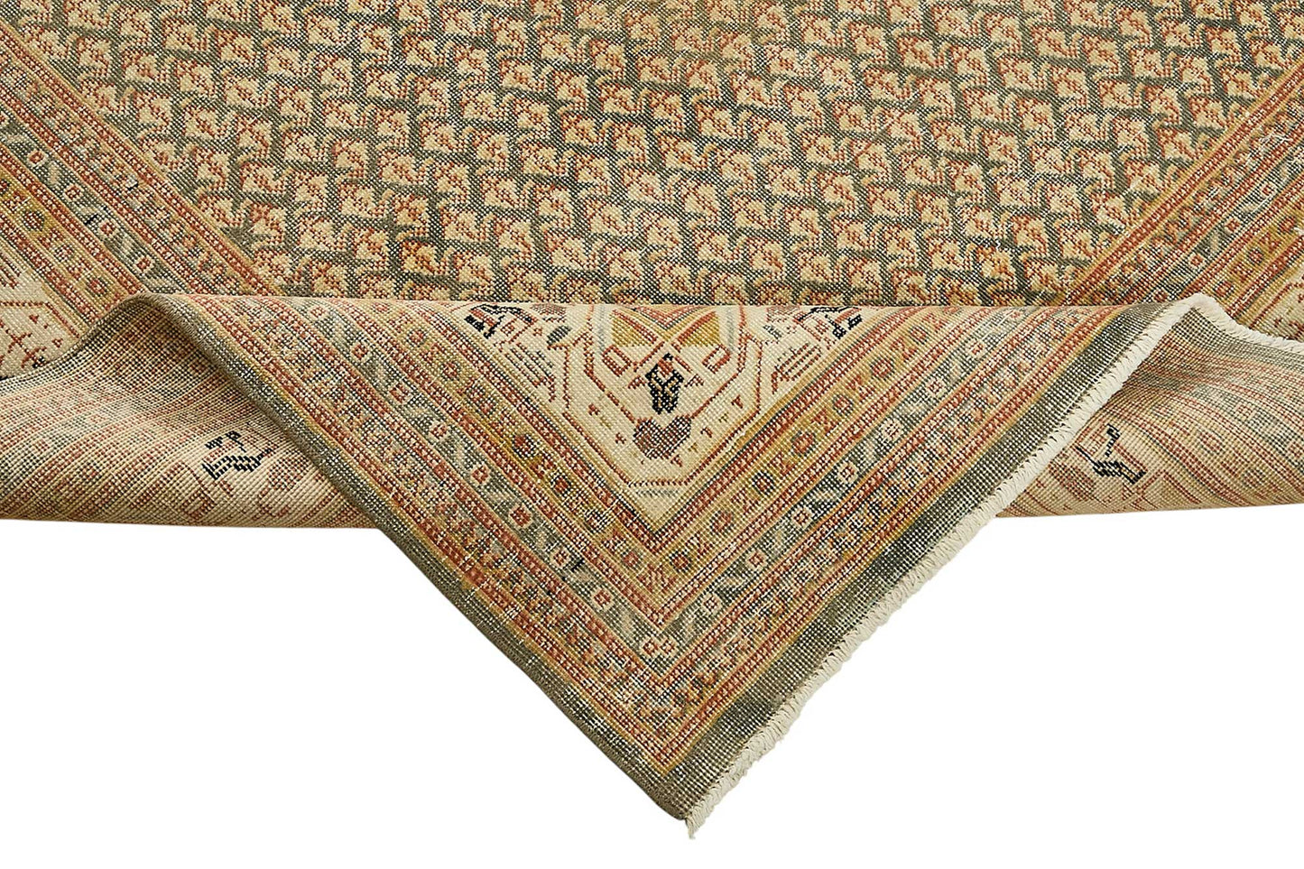 8x10 Vintage Persian Tabriz Rug - 50036