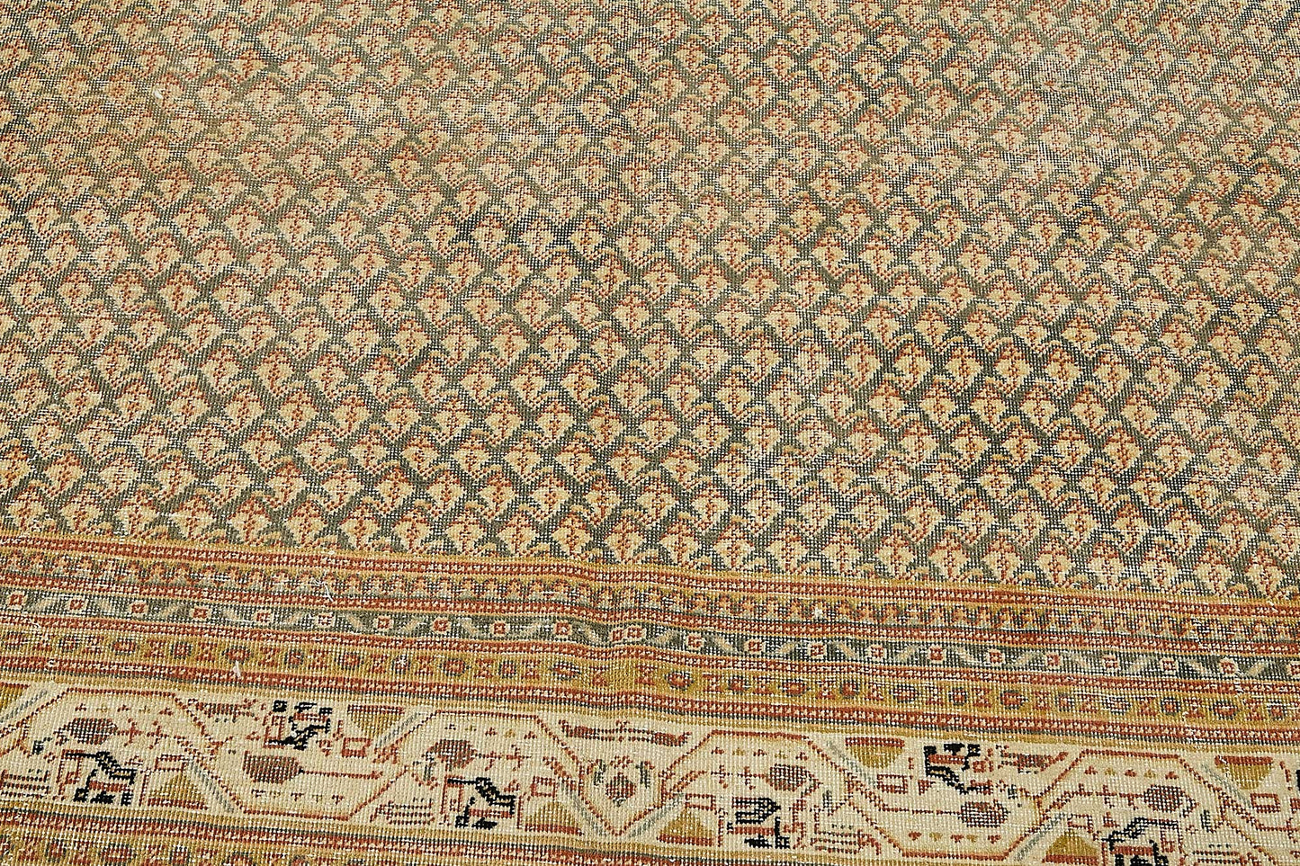 8x10 Vintage Persian Tabriz Rug - 50036