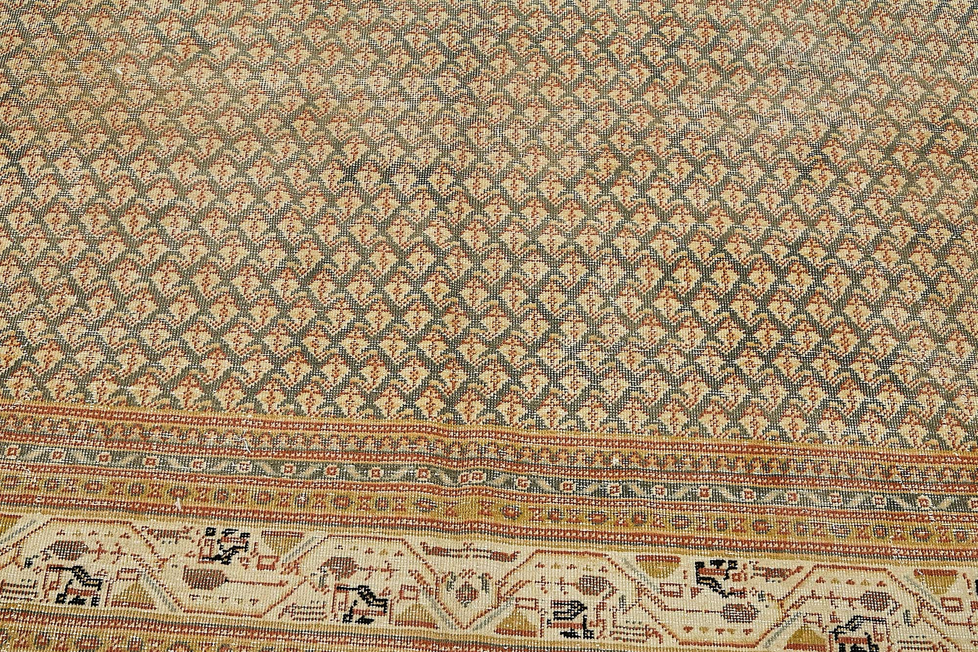 8x10 Vintage Persian Tabriz Rug - 50036