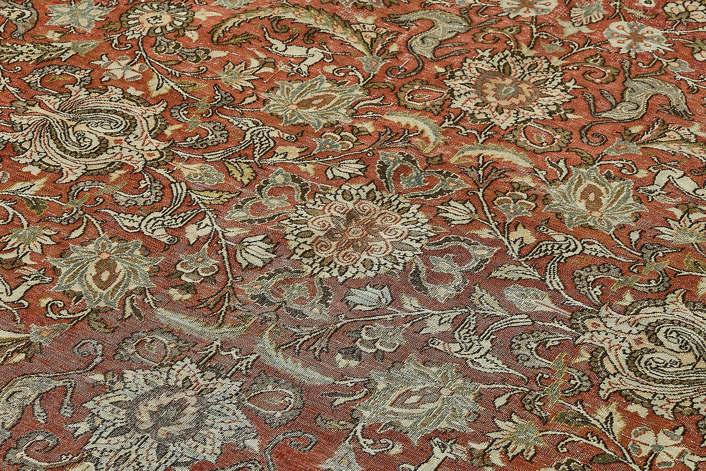 8x11 Vintage Persian Kashan Rug - 50037