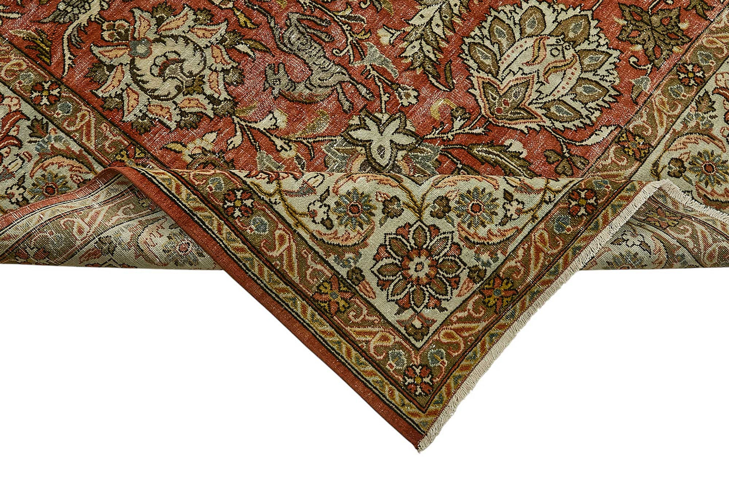 8x11 Vintage Persian Kashan Rug - 50037