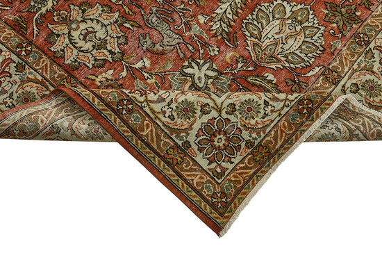 8x11 Vintage Persian Kashan Rug - 50037