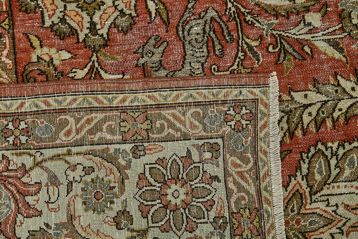 8x11 Vintage Persian Kashan Rug - 50037