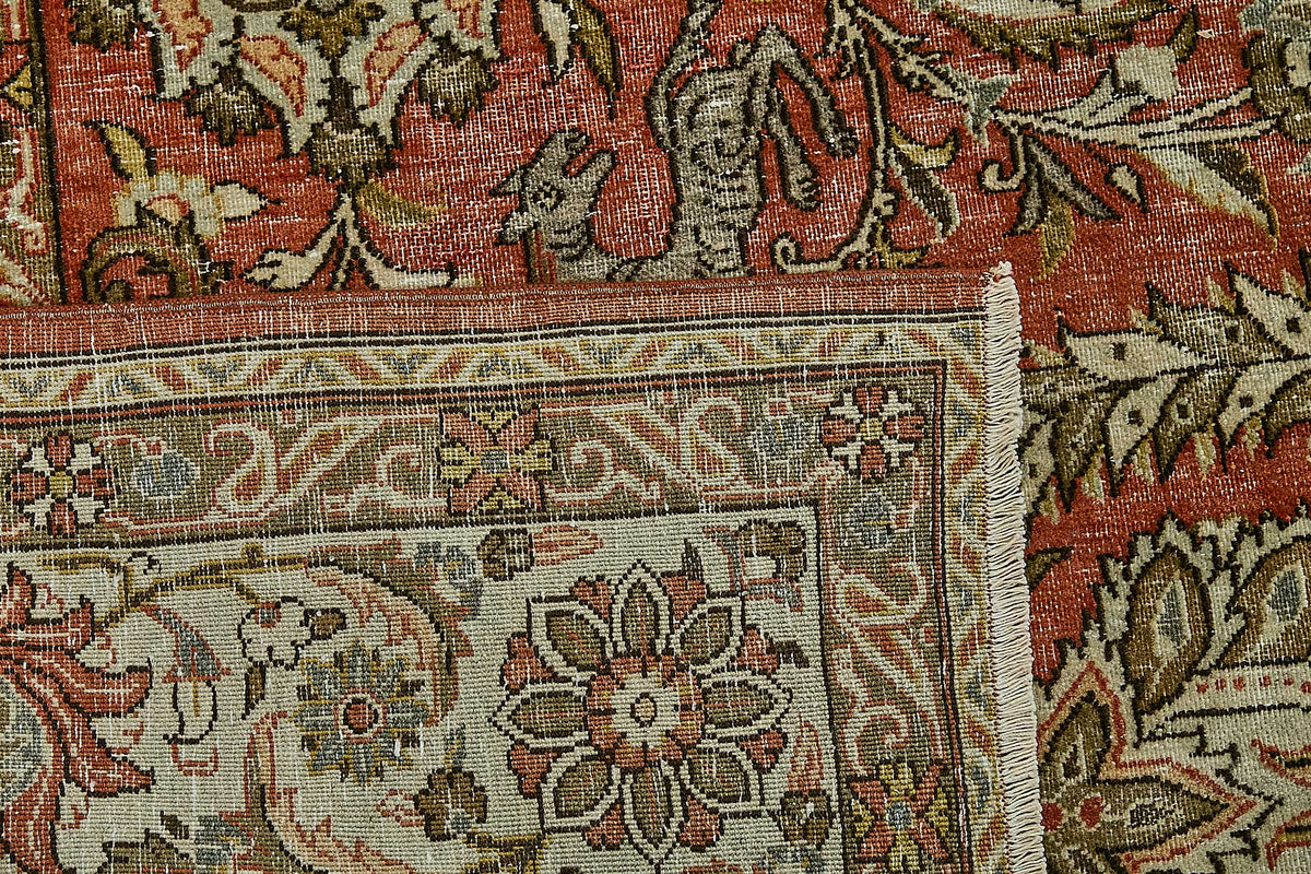 8x11 Vintage Persian Kashan Rug - 50037