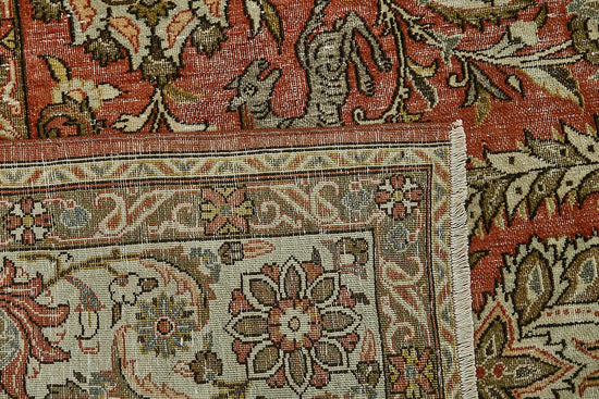 8x11 Vintage Persian Kashan Rug - 50037