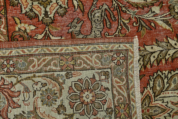 8x11 Vintage Persian Kashan Rug - 50037